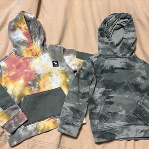 Kids Abercrombie Camouflage and Tie-Dye Hoodies